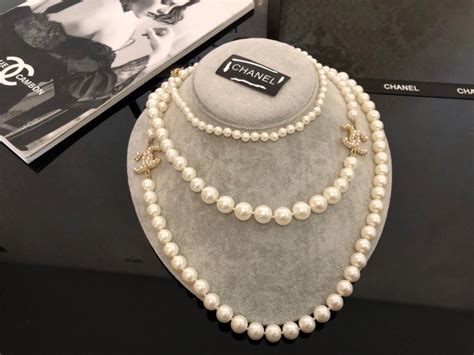 replica chanel necklaces|chanel knockoff pearl necklace.